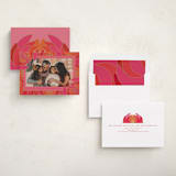 "Lotus" - Diwali Cards in Paprika by Kamala Nahas - Assembled