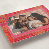 "Lotus" - Diwali Cards in Paprika by Kamala Nahas - Detail