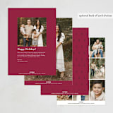 "Arch" - Diwali Cards in Mulberry by Morgan Kendall - Back of Card Options