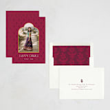 "Arch" - Diwali Cards in Mulberry by Morgan Kendall - Assembled