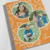 "Ornamental rangoli" - Diwali Cards in Mango by Creo Study - Detail