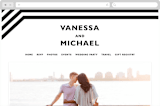 "Desenfadado" - Wedding Website in Black by Aspacia Kusulas - Desktop Design