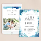 "Gallery Abstract Art" - Wedding Website in Ocean by Alethea and Ruth - Match Your Stationery