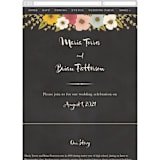 "Plentiful Blossoms" - Wedding Website in Soft Peach by Faith Harlow - Mobile Layout