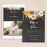 "Plentiful Blossoms" - Wedding Website in Soft Peach by Faith Harlow - Match Your Stationery
