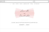 "Romantic Frame" - Wedding Website in Soft Petal by SimpleTe Design - Desktop Design