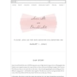 "Romantic Frame" - Wedding Website in Soft Petal by SimpleTe Design - Guest Management