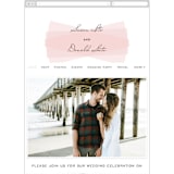 "Romantic Frame" - Wedding Website in Soft Petal by SimpleTe Design - Mobile Layout