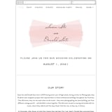 "Romantic Frame" - Wedding Website in Soft Petal by SimpleTe Design - Mobile Layout