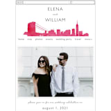 "Skyline -New York" - Wedding Website in Magenta by Laura Condouris - Guest Management