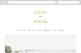 "float + celebrate" - Wedding Website in Celery by Float Paperie - Desktop Design