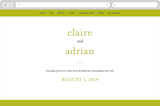 "float + celebrate" - Wedding Website in Celery by Float Paperie - Desktop Design