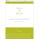 "float + celebrate" - Wedding Website in Celery by Float Paperie - Mobile Layout