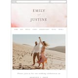 "Delicate brushstrokes" - Wedding Website in Blush by Lucrecia Caporale - Mobile Layout