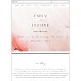 "Delicate brushstrokes" - Wedding Website in Blush by Lucrecia Caporale - Mobile Layout