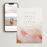 "Delicate brushstrokes" - Wedding Website in Blush by Lucrecia Caporale - Match Your Stationery