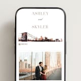 "Brooklyn Bridge" - Wedding Website in Chiffon by Cass Loh - Mobile Layout
