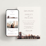 "Brooklyn Bridge" - Wedding Website in Chiffon by Cass Loh - Match Your Stationery