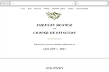 "Olive Branch" - Wedding Website in Olive by Wildfield Paper Co - Desktop Design