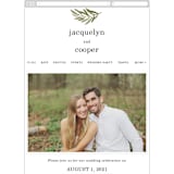 "Olive Branch" - Wedding Website in Olive by Wildfield Paper Co - Guest Management