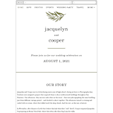"Olive Branch" - Wedding Website in Olive by Wildfield Paper Co - Guest Management