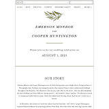 "Olive Branch" - Wedding Website in Olive by Wildfield Paper Co - Mobile Layout