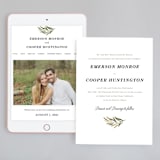 "Olive Branch" - Wedding Website in Olive by Wildfield Paper Co - Match Your Stationery