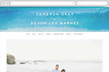 "Tide Pools" - Wedding Website in Sea by Krissy Bengtson - Desktop Design