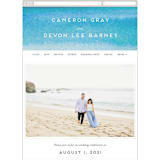 "Tide Pools" - Wedding Website in Sea by Krissy Bengtson - Guest Management