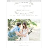 "Modern Wreath" - Wedding Website in Sage by Hooray Creative - Mobile Layout