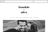 "Letters" - Wedding Website in Silk by JoAnn Jinks - Desktop Design
