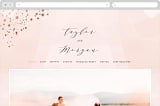 "Formal Watercolor" - Wedding Website in Bashful by Jennifer Postorino - Desktop Design