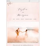 "Formal Watercolor" - Wedding Website in Bashful by Jennifer Postorino - Mobile Layout
