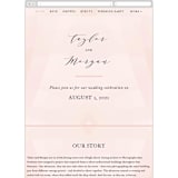 "Formal Watercolor" - Wedding Website in Bashful by Jennifer Postorino - Mobile Layout