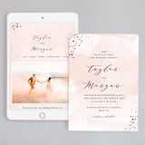 "Formal Watercolor" - Wedding Website in Bashful by Jennifer Postorino - Match Your Stationery