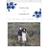 "Cornflower Wedding" - Wedding Website in Periwinkle by Chris Griffith - Guest Management