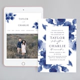 "Cornflower Wedding" - Wedding Website in Periwinkle by Chris Griffith - Match Your Stationery