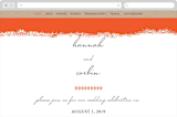 "Joyfully Ever After" - Wedding Website in Tangerine by Faith Harlow - Desktop Design