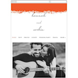 "Joyfully Ever After" - Wedding Website in Tangerine by Faith Harlow - Guest Management