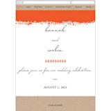 "Joyfully Ever After" - Wedding Website in Tangerine by Faith Harlow - Guest Management