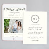 "Wreath of Laurels" - Wedding Website in Ivory by Chris Griffith - Match Your Stationery