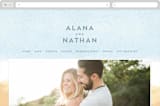 "Painted Sea" - Wedding Website in Sea by Laura Condouris - Desktop Design