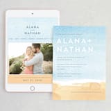 "Painted Sea" - Wedding Website in Sea by Laura Condouris - Match Your Stationery