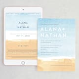 "Painted Sea" - Wedding Website in Sea by Laura Condouris - Match Your Stationery