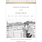 "Gilded Frame" - Wedding Website in Gold by Stacey Meacham - Guest Management