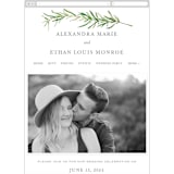 "Simple Sprigs" - Wedding Website in Fern by Erin Deegan - Mobile Layout