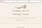 "Enchanted" - Wedding Website in Maple by Griffinbell Paper Co. - Desktop Design