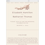 "Enchanted" - Wedding Website in Maple by Griffinbell Paper Co. - Mobile Layout