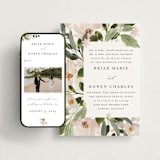 "petal toss" - Wedding Website in Cream by Angela Marzuki - Match Your Stationery