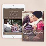 "Sweet scallop" - Wedding Website in Taupe by Annie Clark - Match Your Stationery